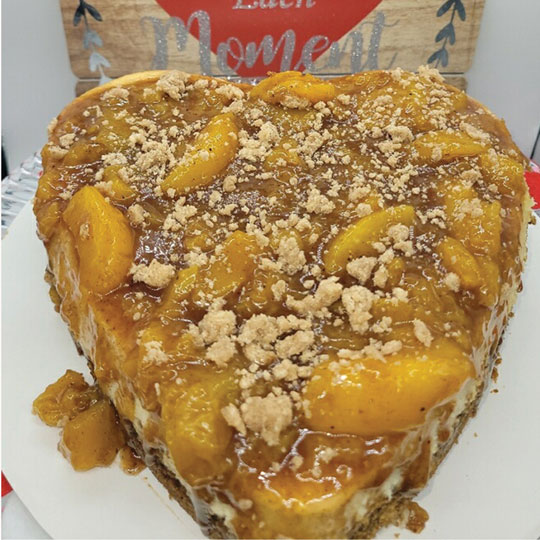 peach cobbler cheesecake